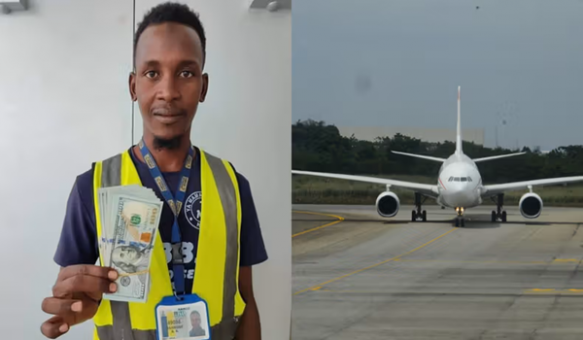 Kano Airport cleaner returns $10,000 found in aircraft