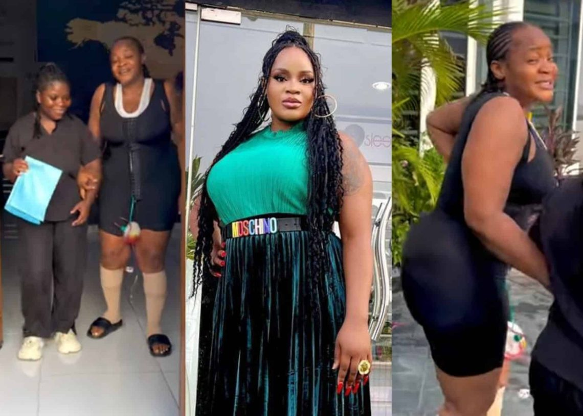 VIDEO: Actress Uche Ogbodo undergoes BBL surgery, flaunts new body
