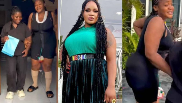 VIDEO: Actress Uche Ogbodo undergoes BBL surgery, flaunts new body